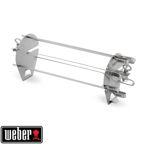 Weber Set De 6 Brochettes Avec Supports Pour Rôtissoire Crafted 3 Weber Set De 6 Brochettes Avec Supports Pour Rôtissoire Crafted