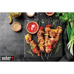 Weber Set De 6 Brochettes Avec Supports Pour Rôtissoire Crafted 9 Weber Set De 6 Brochettes Avec Supports Pour Rôtissoire Crafted -Joseph Joseph || Peugeot Soldes Magasin 110001 2 1 Set de 6 brochettes avec supports pour rotissoire Crafted Weber