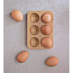 Plateau à Oeufs En Bambou Blanc -Joseph Joseph || Peugeot Soldes Magasin 601054 4 2 Plateau a oeufs en bambou blanc Pebbly