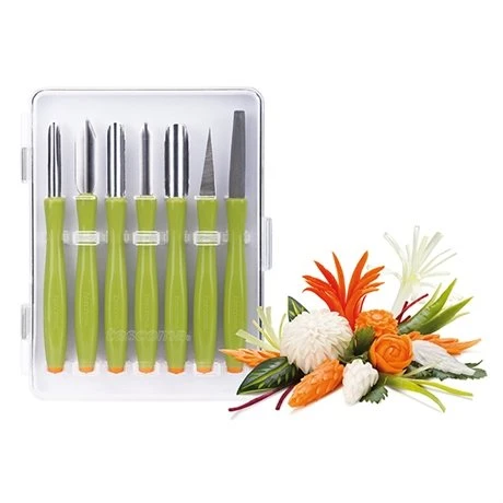 Set à Sculpter Pour Fruits Et Légumes Presto Carving 3 Set à Sculpter Pour Fruits Et Légumes Presto Carving