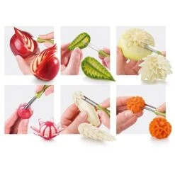 Set à Sculpter Pour Fruits Et Légumes Presto Carving 9 Set à Sculpter Pour Fruits Et Légumes Presto Carving -Joseph Joseph || Peugeot Soldes Magasin 60288 3 1 Set a sculpter pour fruits et legumes Presto Carving
