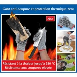 Paire De Gants De Protection 2 En 1 Femme -Joseph Joseph || Peugeot Soldes Magasin 603061 4 1 Paire de gants de protection 2 en 1 femme Wenko by Maximex