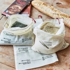 Set De 3 Sacs Coton Gradués -Joseph Joseph || Peugeot Soldes Magasin 603136 1 1 Set de 3 sacs coton gradues Elicuisine