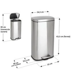 Poubelle De Cuisine En Inox 30 L -Joseph Joseph || Peugeot Soldes Magasin 604120 3 2 Poubelle de cuisine en inox 30 L Mathon