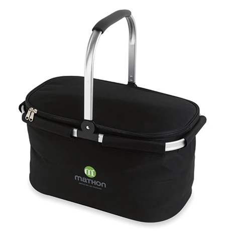 Panier Isotherme Noir Pliable Avec Anse Rabattable 4 Panier Isotherme Noir Pliable Avec Anse Rabattable – Image 2