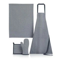 Set Manique, Gant, Torchon Et Tablier Jani Ombre