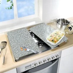 Set 2 Couvre-plaques Protection Motifs Granit -Joseph Joseph || Peugeot Soldes Magasin 62342 4 5 Set 2 couvre plaques protection motifs Granit Wenko by Maximex