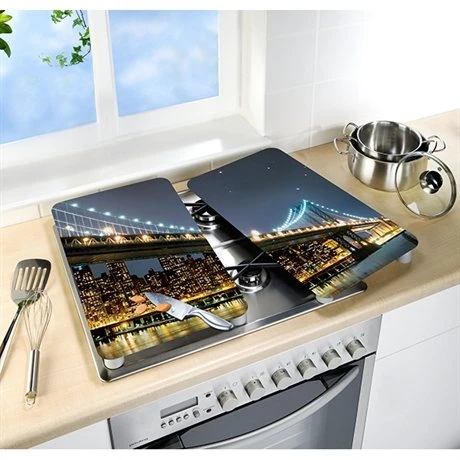 Set 2 Couvre-plaques Protection Motif Brooklyn 3 Set 2 Couvre-plaques Protection Motif Brooklyn