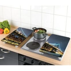 Set 2 Couvre-plaques Protection Motif Brooklyn 6 Set 2 Couvre-plaques Protection Motif Brooklyn -Joseph Joseph || Peugeot Soldes Magasin 62379 1 1 Set 2 couvre plaques protection motif Brooklyn Wenko by Maximex