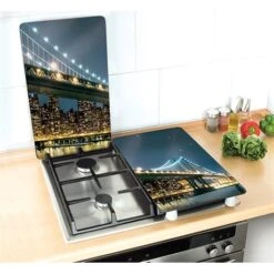 Set 2 Couvre-plaques Protection Motif Brooklyn 7 Set 2 Couvre-plaques Protection Motif Brooklyn -Joseph Joseph || Peugeot Soldes Magasin 62379 2 1 Set 2 couvre plaques protection motif Brooklyn Wenko by Maximex