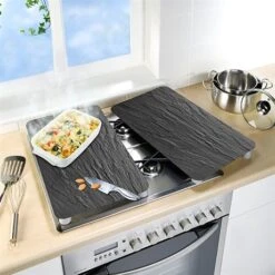 Set 2 Couvre-plaques Protection En Verre Motifs Ardoise -Joseph Joseph || Peugeot Soldes Magasin 62600 2 3 Set 2 couvre plaques protection en verre motifs Ardoise Wenko by Maximex