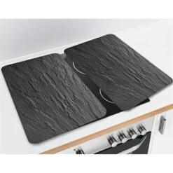 Set 2 Couvre-plaques Protection En Verre Motifs Ardoise -Joseph Joseph || Peugeot Soldes Magasin 62600 3 3 Set 2 couvre plaques protection en verre motifs Ardoise Wenko by Maximex