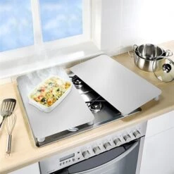 Set De 2 Couvres Plaques Argent 30 X 52 Cm -Joseph Joseph || Peugeot Soldes Magasin 628009 2 4 Set de 2 couvres plaques argent 30 x 52 cm Wenko by Maximex