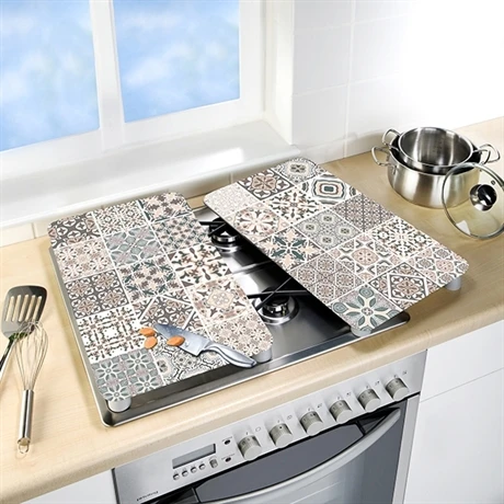 Set 2 Couvre-plaques Carreaux 3 Set 2 Couvre-plaques Carreaux