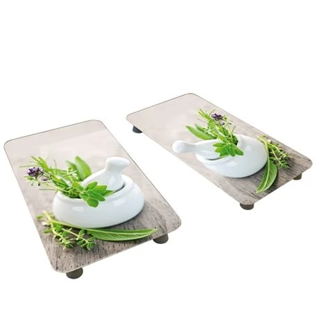 2 Couvre-plaques Protection Motifs Jardin De Fines Herbes 3 2 Couvre-plaques Protection Motifs Jardin De Fines Herbes