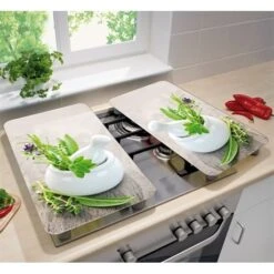 2 Couvre-plaques Protection Motifs Jardin De Fines Herbes 7 2 Couvre-plaques Protection Motifs Jardin De Fines Herbes -Joseph Joseph || Peugeot Soldes Magasin 62903 1 1 2 couvre plaques protection motifs Jardin de fines herbes Wenko by Maximex