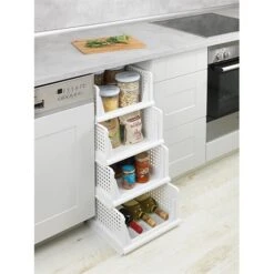 Set De 2 Casiers De Rangement Pliables Avec Glissières -Joseph Joseph || Peugeot Soldes Magasin 653522 1 4 Set de 2 casiers de rangement pliables avec glissieres Wenko by Maximex