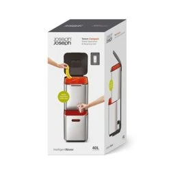 Joseph Joseph Poubelle Totem Pierre 40 L - 2 Compartiments 20 L -Joseph Joseph || Peugeot Soldes Magasin 658000 3 2 Poubelle Totem Pierre 40 L 2 compartiments 20 L Joseph Joseph