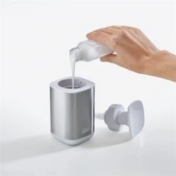 Joseph Joseph Pompe à Savon - Inox Blanc -Joseph Joseph || Peugeot Soldes Magasin 658014 2 3 Pompe a savon Inox Blanc Joseph Joseph