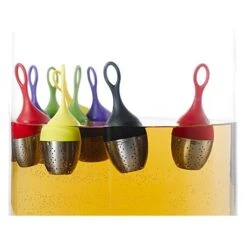 Boule à Thé Flottante Et égouttoir Rouge Adhoc -Joseph Joseph || Peugeot Soldes Magasin 670075 2 1 Boule a the flottante et egouttoir rouge Adhoc Adhoc