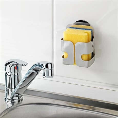 Porte-éponge Adhésif En Acier 4 Porte-éponge Adhésif En Acier – Image 2