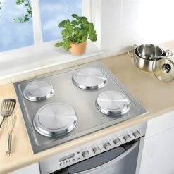 Set De 4 Cache-plaques En Inox -Joseph Joseph || Peugeot Soldes Magasin 67600 2 3 Set de 4 cache plaques en inox Wenko by Maximex