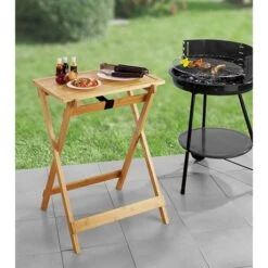 Table Pliante Avec Plateau Amovible Lugo En Bambou -Joseph Joseph || Peugeot Soldes Magasin 691014 1 2 Table pliante avec plateau amovible Lugo en bambou Wenko by Maximex