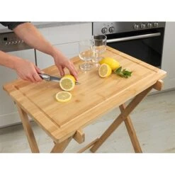 Table Pliante Avec Plateau Amovible Lugo En Bambou -Joseph Joseph || Peugeot Soldes Magasin 691014 2 2 Table pliante avec plateau amovible Lugo en bambou Wenko by Maximex