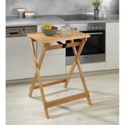 Table Pliante Avec Plateau Amovible Lugo En Bambou -Joseph Joseph || Peugeot Soldes Magasin 691014 3 2 Table pliante avec plateau amovible Lugo en bambou Wenko by Maximex