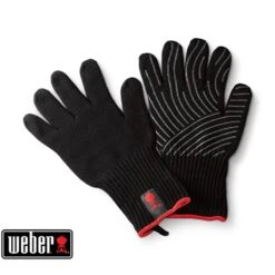 Weber Gants Premium Thermorésistants Spécial Barbecue - Taille L XL, Noir