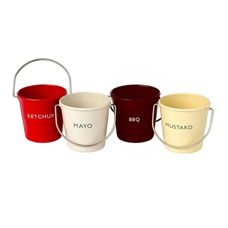 Set De 4 Seaux à Condiments Spécial Barbecue 3 Set De 4 Seaux à Condiments Spécial Barbecue